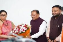 छत्तीसगढ़ बीजेपी की नई प्रदेश प्रभारी स्मृति ईरानी पहुंची रायपुर